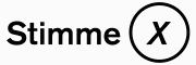 logo stimme X