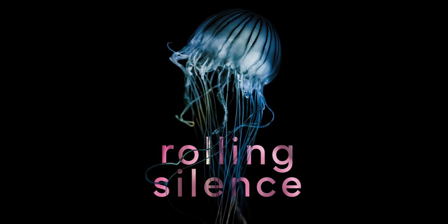 A picture of a glowing jellyfish for the "Rolling Silence" music project