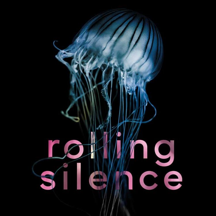 A picture of a glowing jellyfish for the "Rolling Silence" music project
